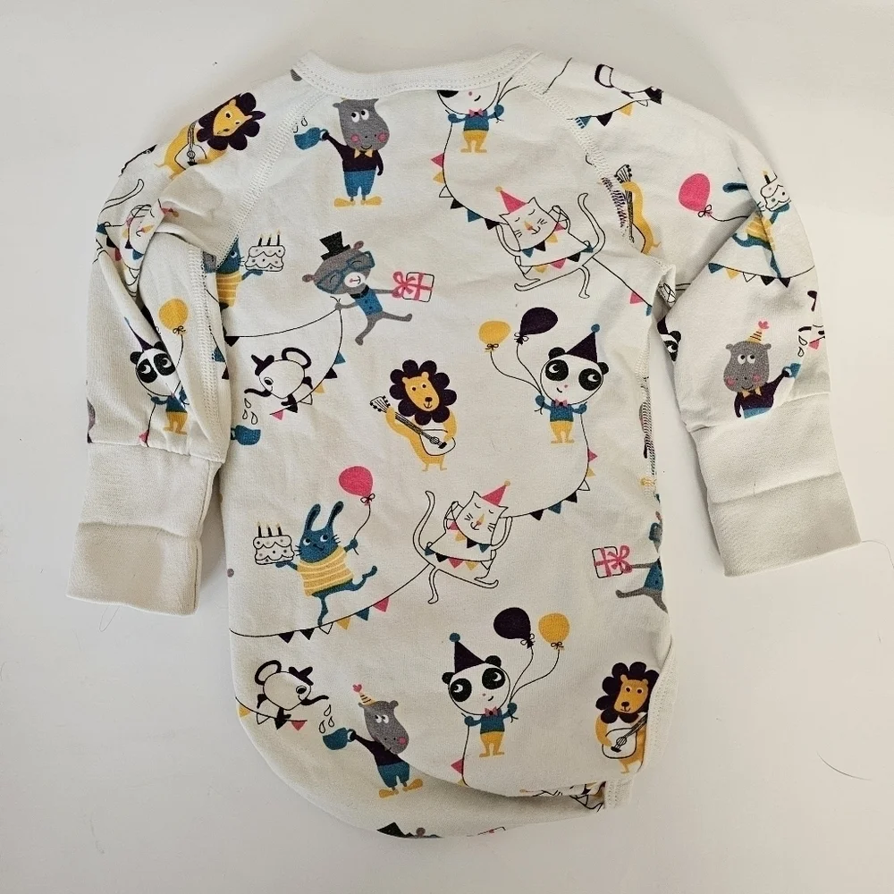 Polarn O Pyret bundle of 2 Wraparound Babygrow bodysuits